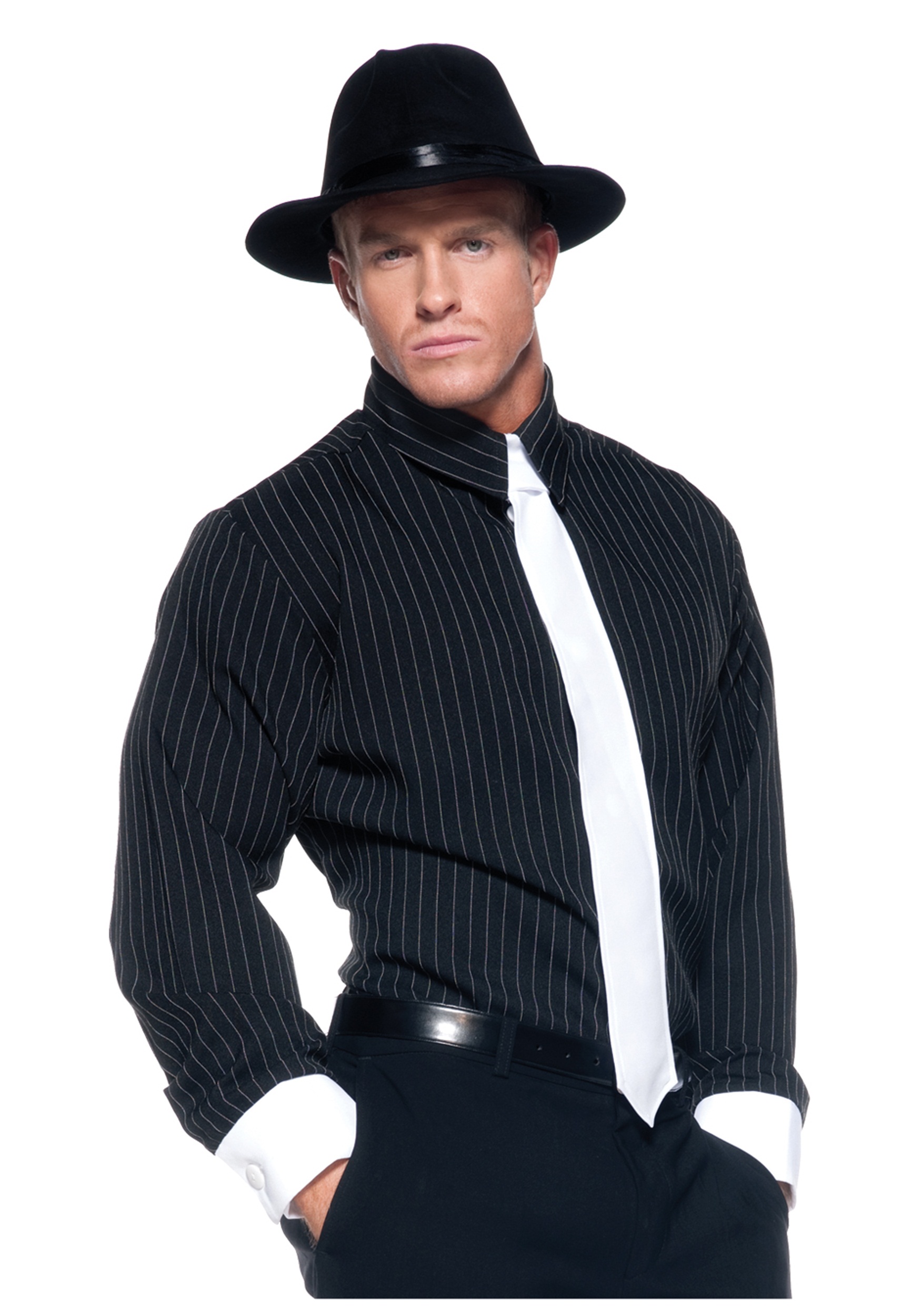 Striped Gangster Costume Shirt