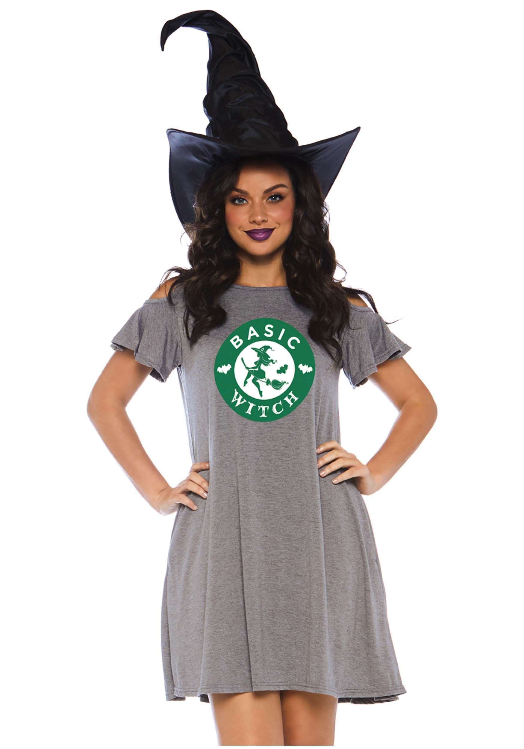 Basic Witch Jersey Dress Women's Costume