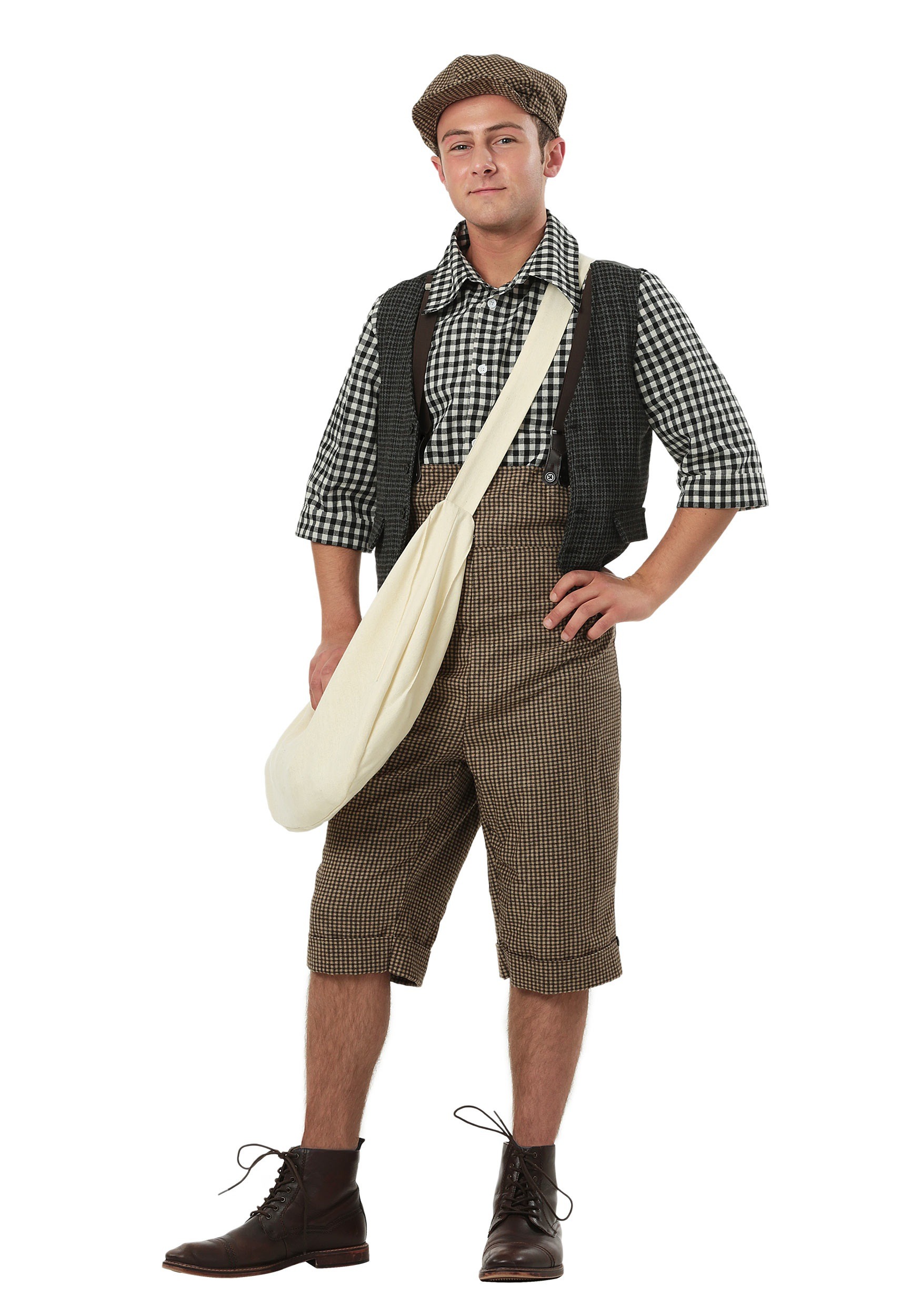 Plus Size 20s Newsie Men