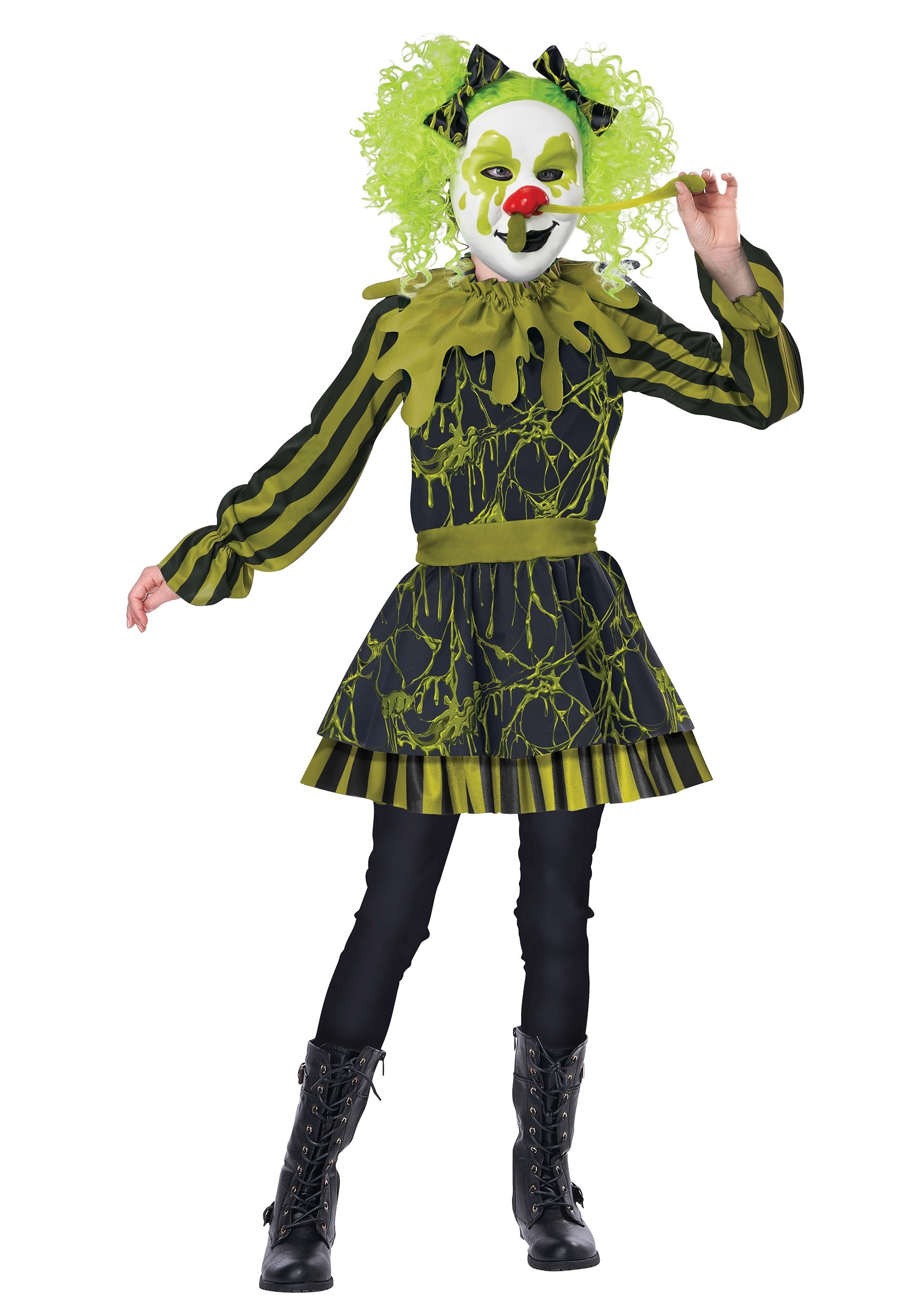 Snots Of Fun Girl's Clown Costume | Kid's Clown Costumes