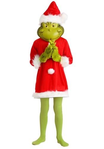 Kid&#39;s Deluxe The Grinch Santa Costume with Mask