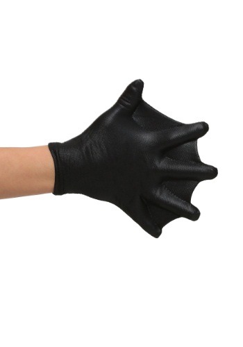 Kid&#39;s Black Webbed Costume Gloves
