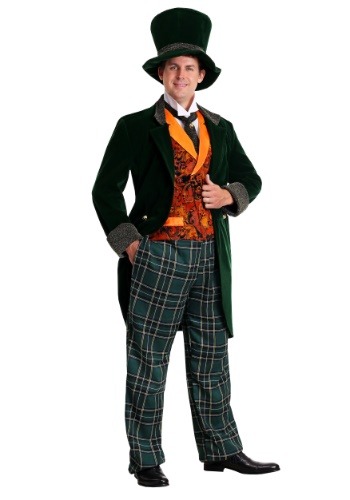 Men&#39;s Plus Size Deluxe Mad Hatter Costume
