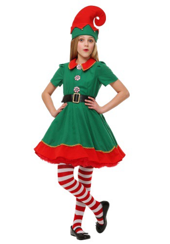 Girl&#39;s Holiday Elf Costume