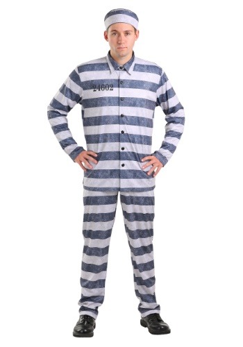 Plus Size Vintage Prisoner Men&#39;s Costume