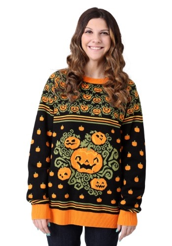 Pumpkin Patch Halloween Adult Sweater