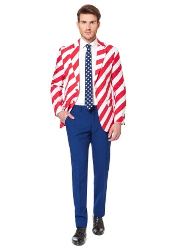Men&#39;s OppoSuits United Stripes Suit Costume