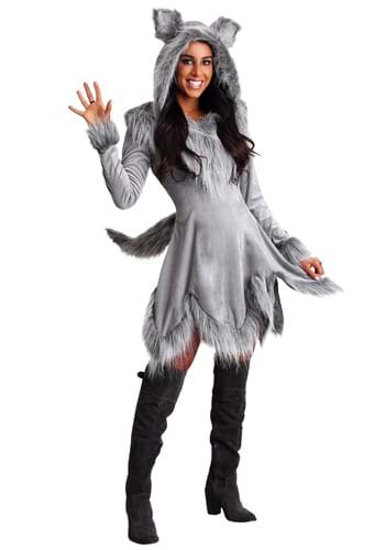 Women&#39;s Grey Wolf Costume