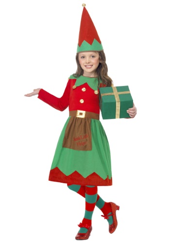 Girls Santa&#39;s Little Helper Costume