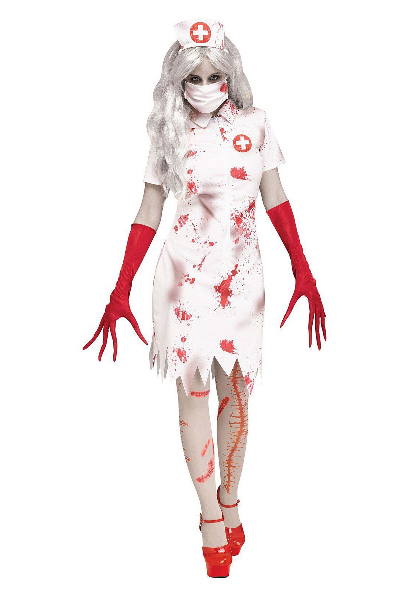 Women's Horror Nurse Costume Dress