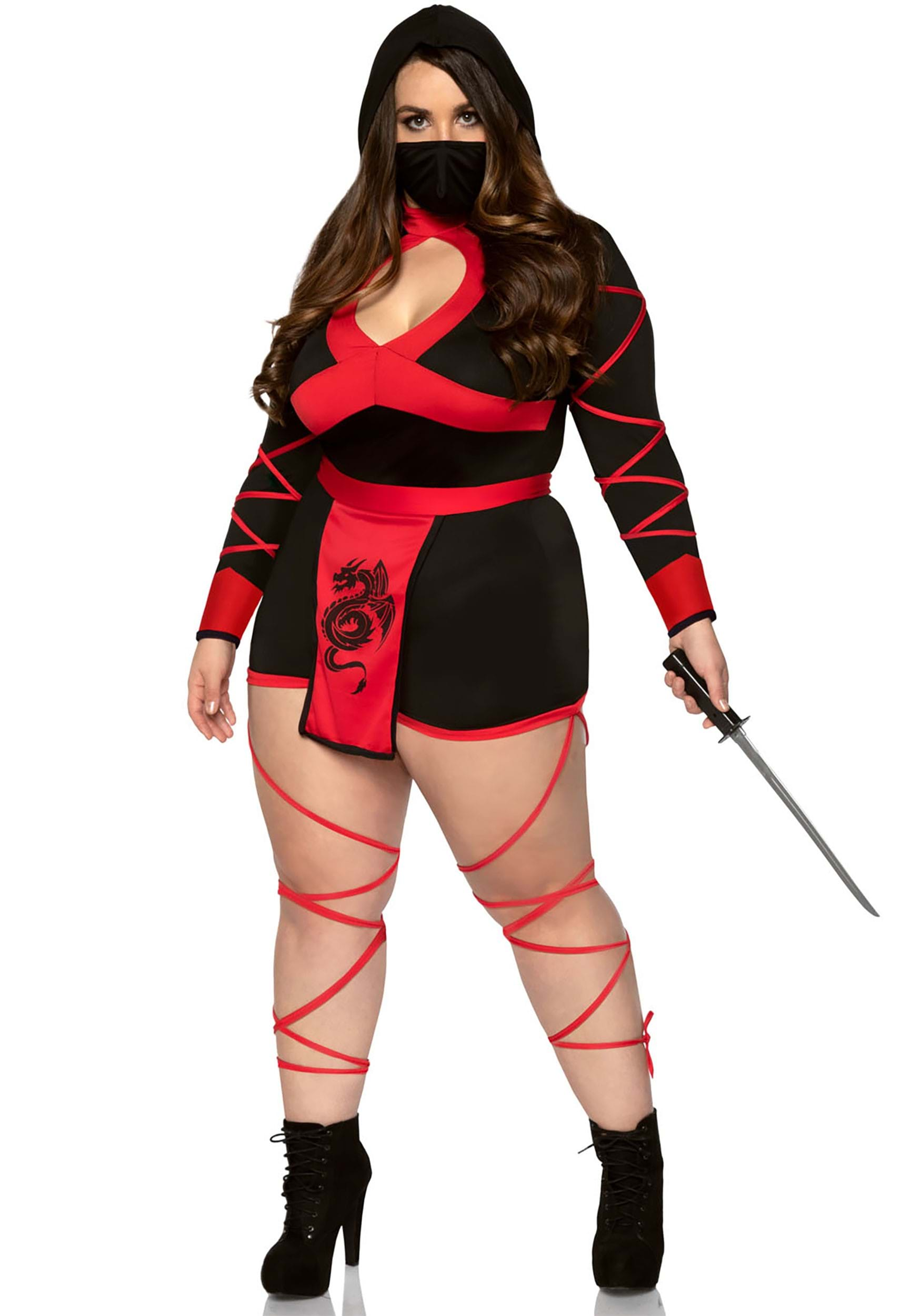 Plus Size Dragon Ninja Women