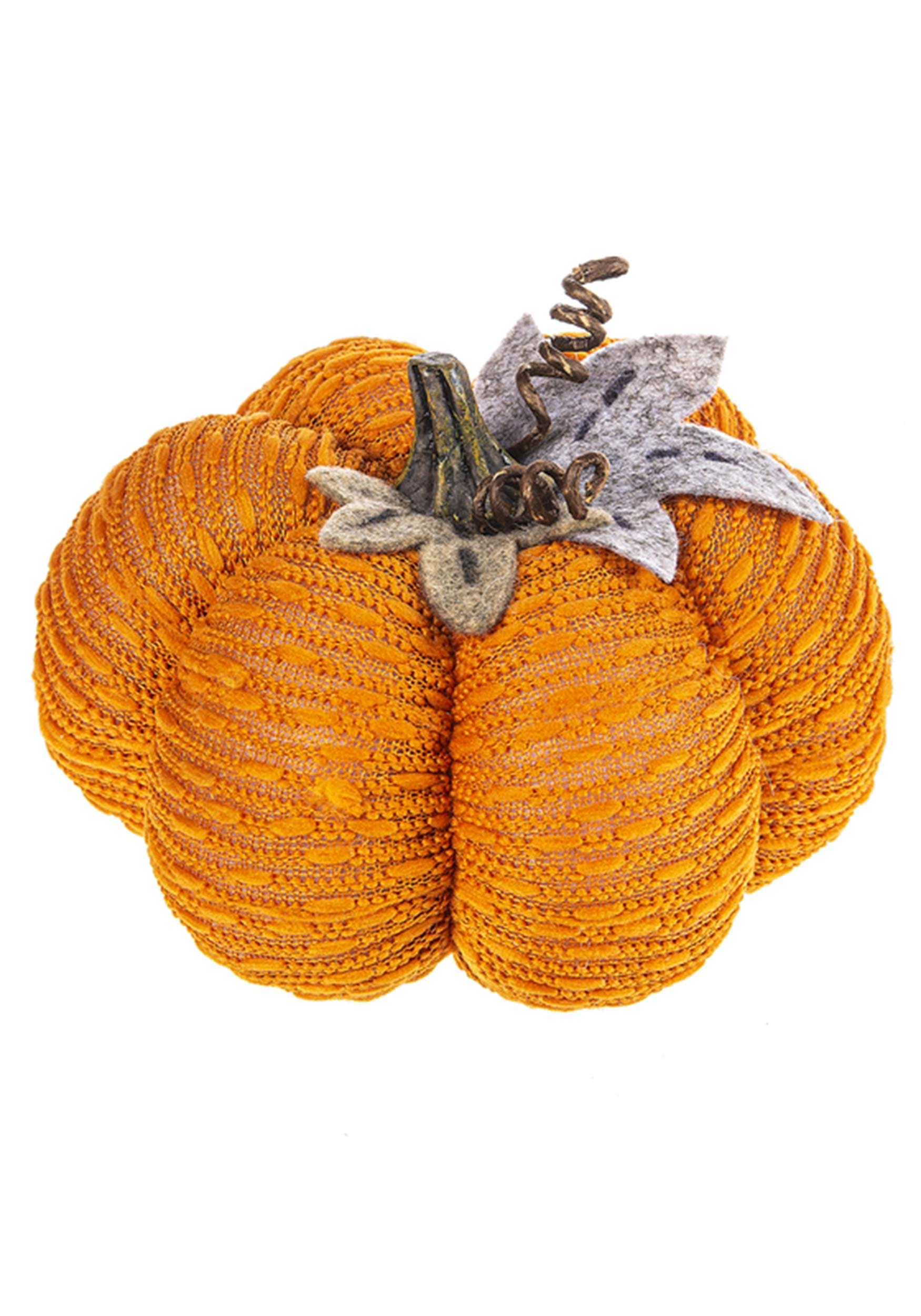 4.5 Stuffed Orange Pumpkin Prop | Pumpkin Decorations