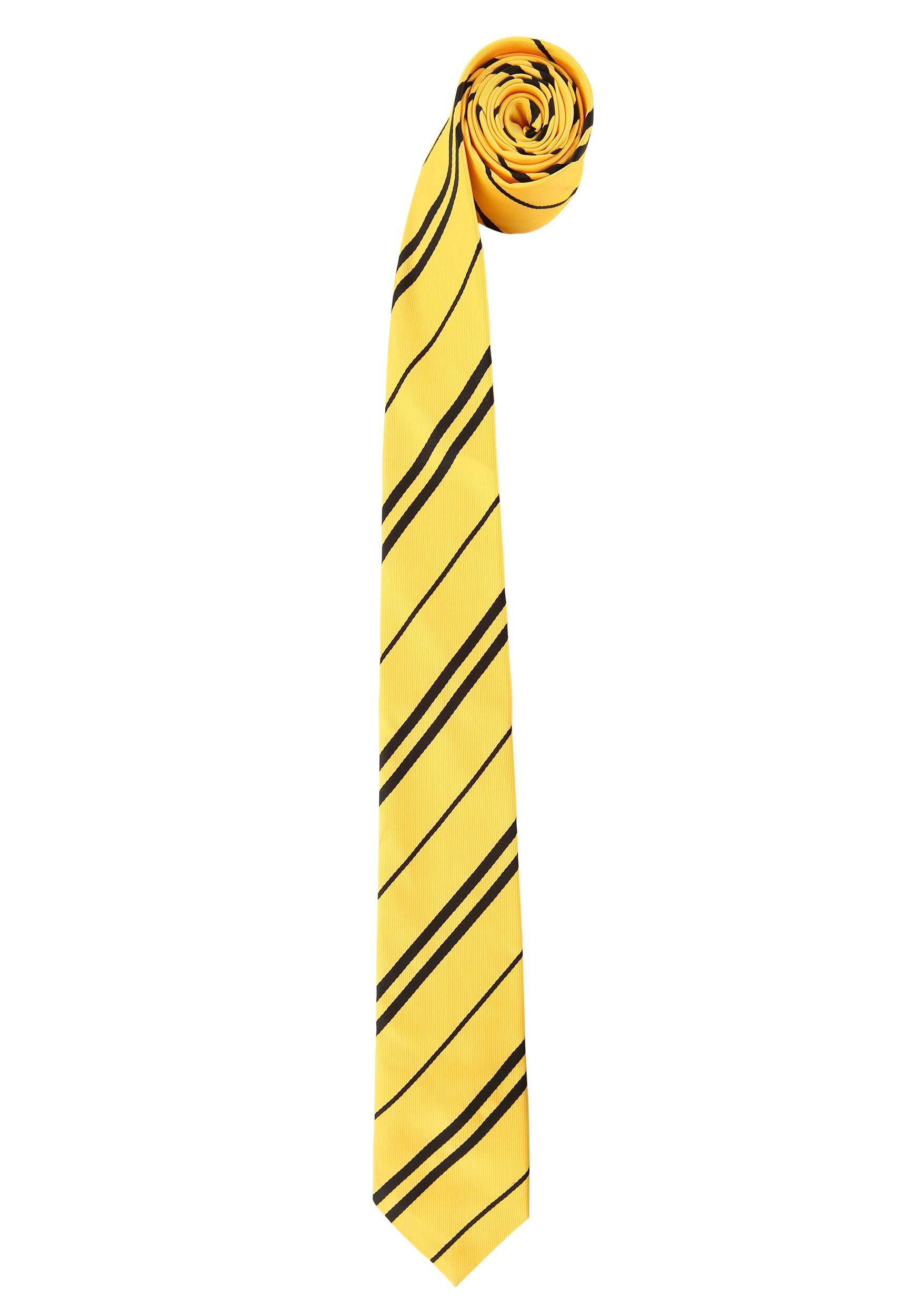 Hufflepuff Basic Necktie from Harry Potter | Harry Potter Accessories