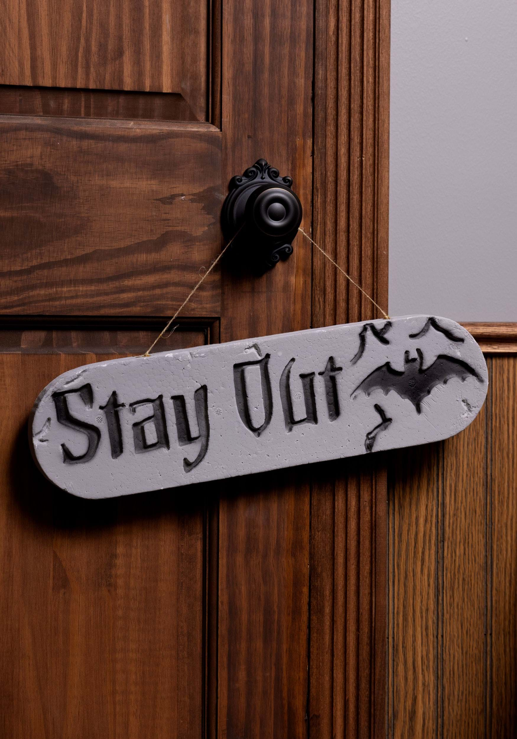 18 Inch Stay Out Foam Sign Prop | Halloween Decoration