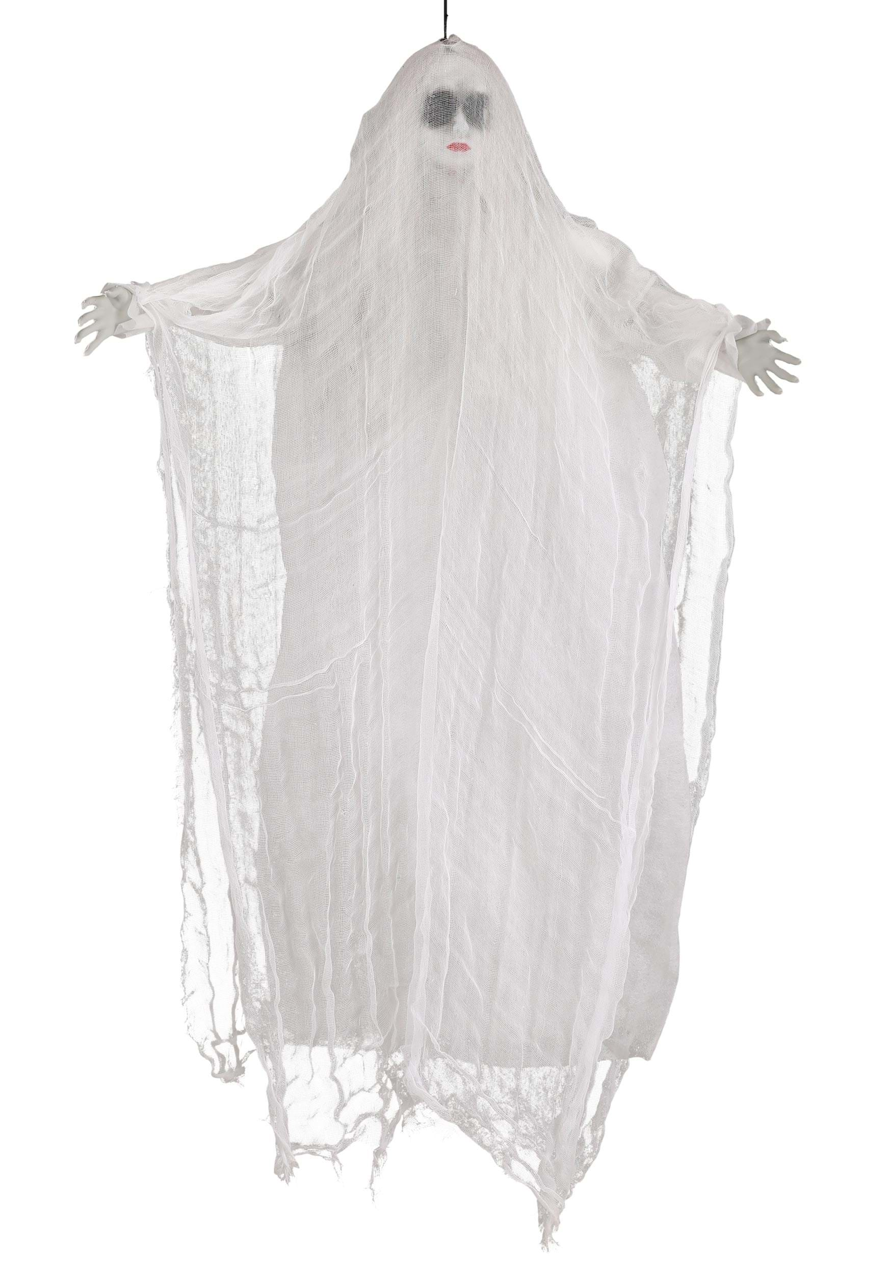 3' Hanging Female Ghost Prop | Hanging Decorations