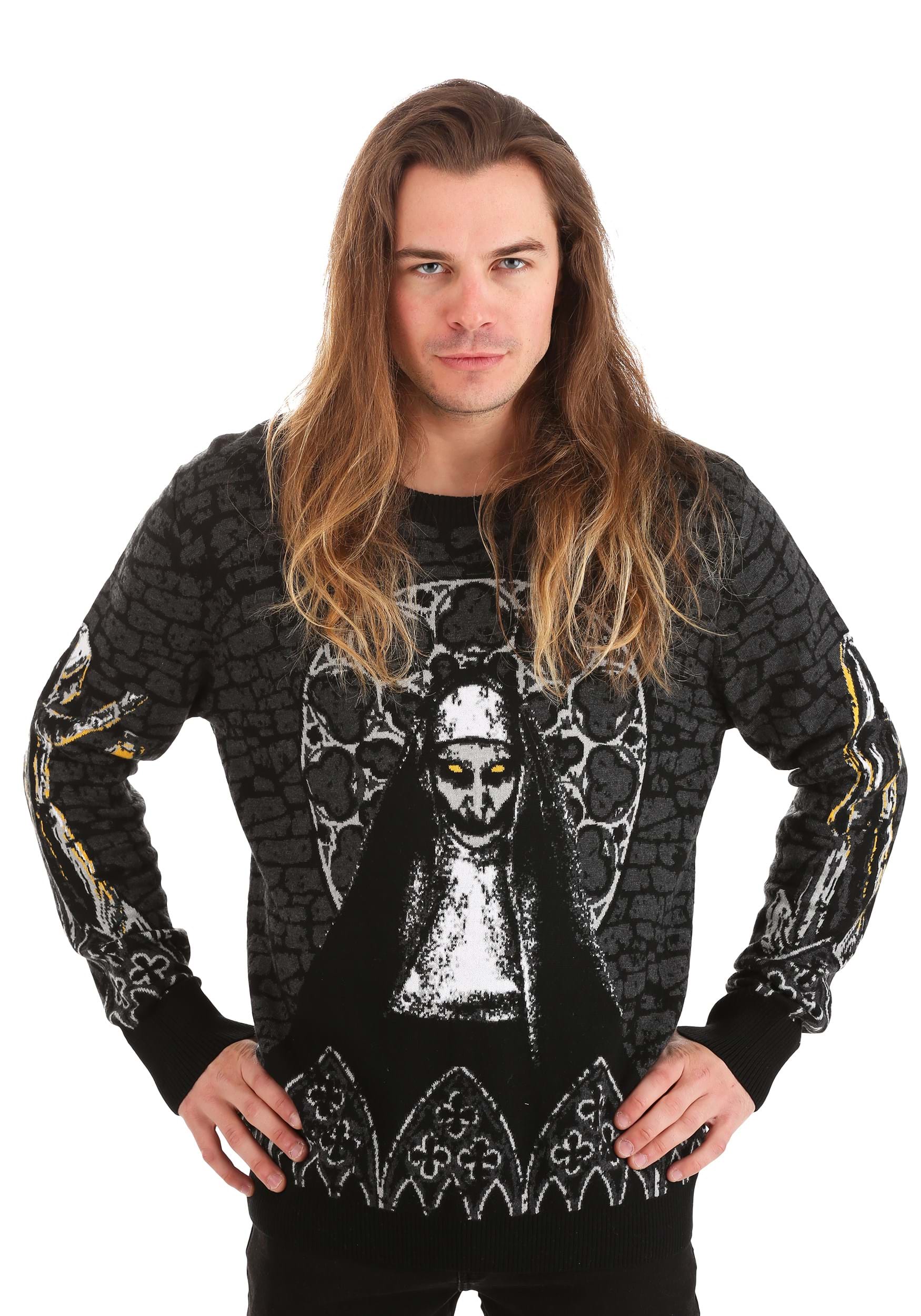 The Nun Adult Halloween Sweater | Halloween Sweaters
