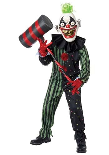 Boy&#39;s Crazy Eyed Clown Child Costume
