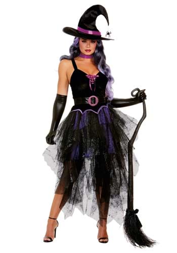 Women&#39;s Sexy Purple Witch Costume