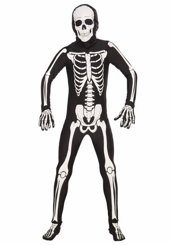 Kids Halloween Bone Skin Suit