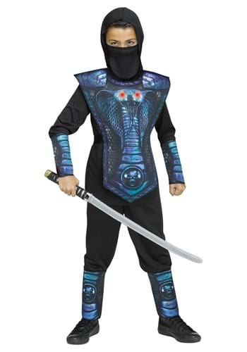 Kid&#39;s Blue Cobra Ninja Costume