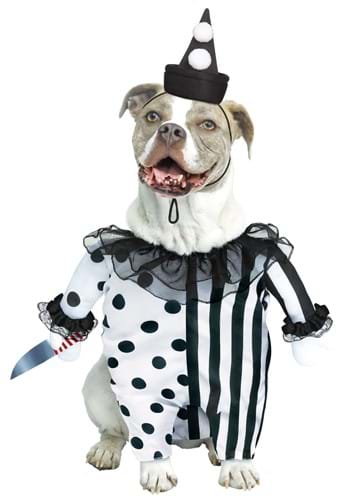 Evil Clown Pet Dog Costume