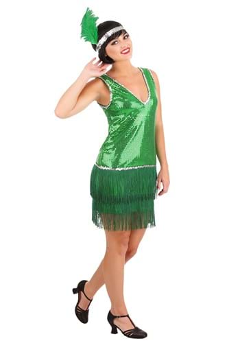 Women&#39;s Emerald Flapper Costume