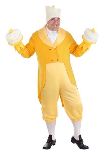 Plus Size Beauty and the Beast Men&#39;s Lumiere Costume