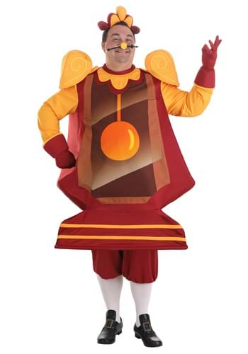 Plus Size Beauty and the Beast Cogsworth Men&#39;s Costume