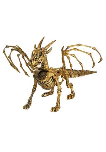 7&quot; Gold Skeleton Dragon Prop