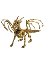 7" Gold Skeleton Dragon Prop