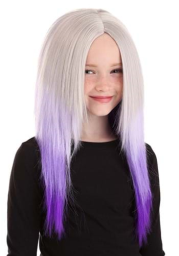 Kid's Purple and Gray Ombre Wig