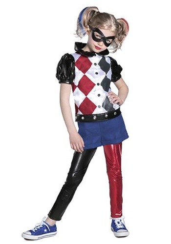 DC Superhero Girl&#39;s Premium Harley Quinn Costume