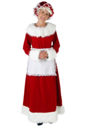 Plus Size Mrs Claus Deluxe Women's Costume