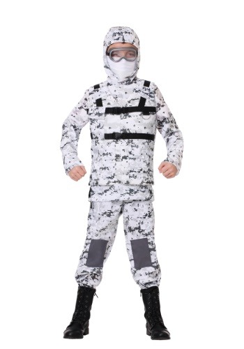 Child Winter Camo Soldier Costume
