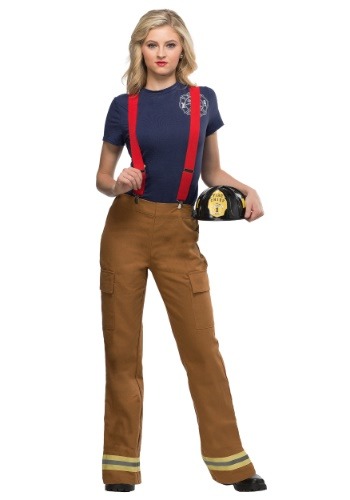 Plus Size Fire Captain Women&#39;s Costume
