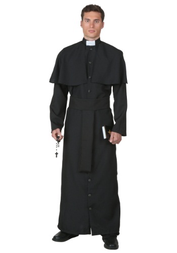 Plus Size Deluxe Priest Costume for Men