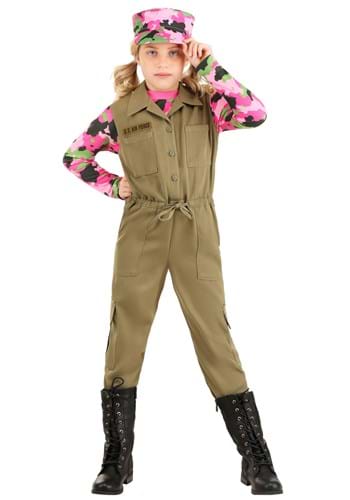 Pink Camo Army Girl&#39;s Costume