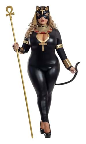 Plus Size Women&#39;s Egyptian Catsuit Costume