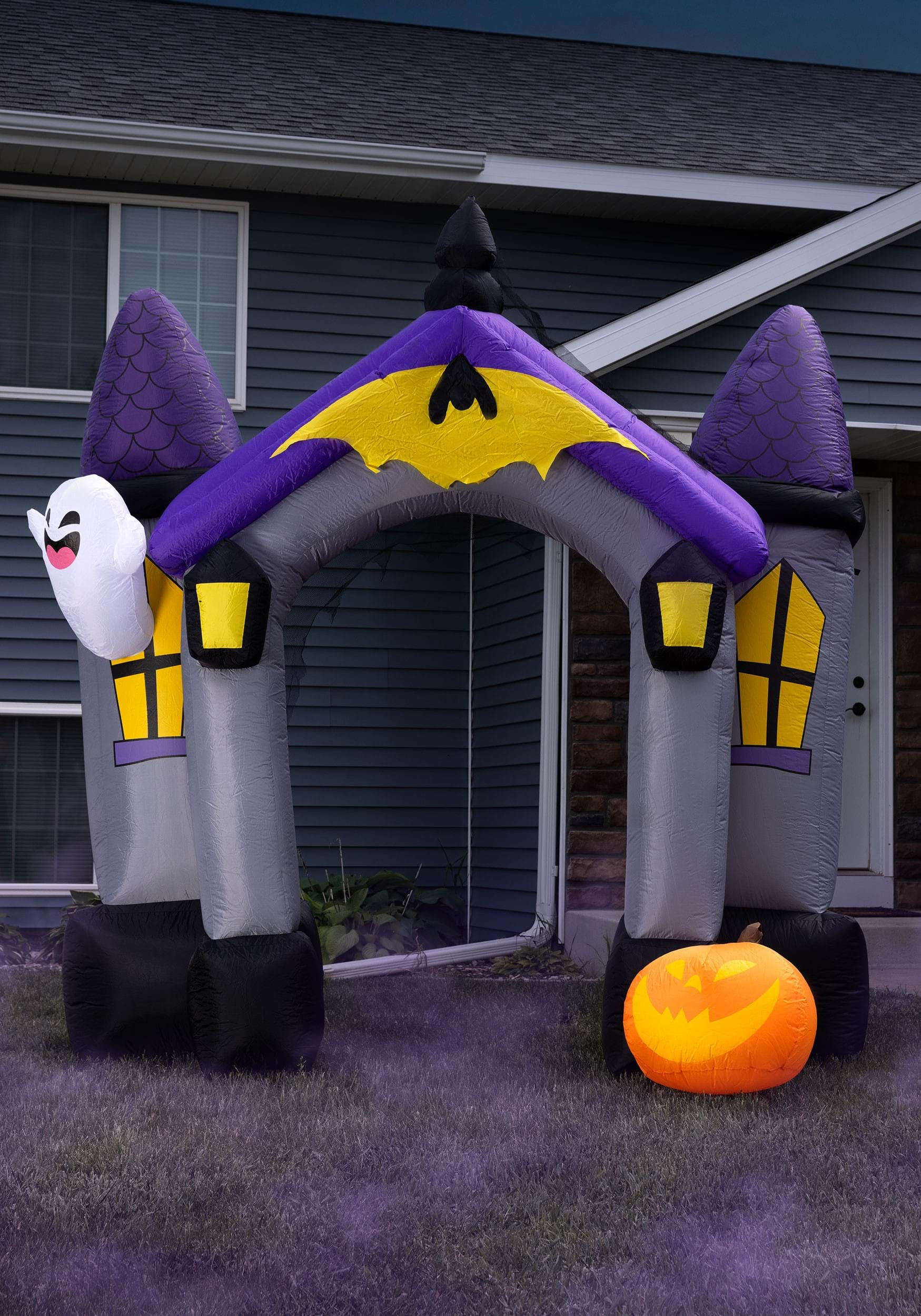 Inflatable 9FT Haunted House Archway Prop Decoration | Halloween Archway