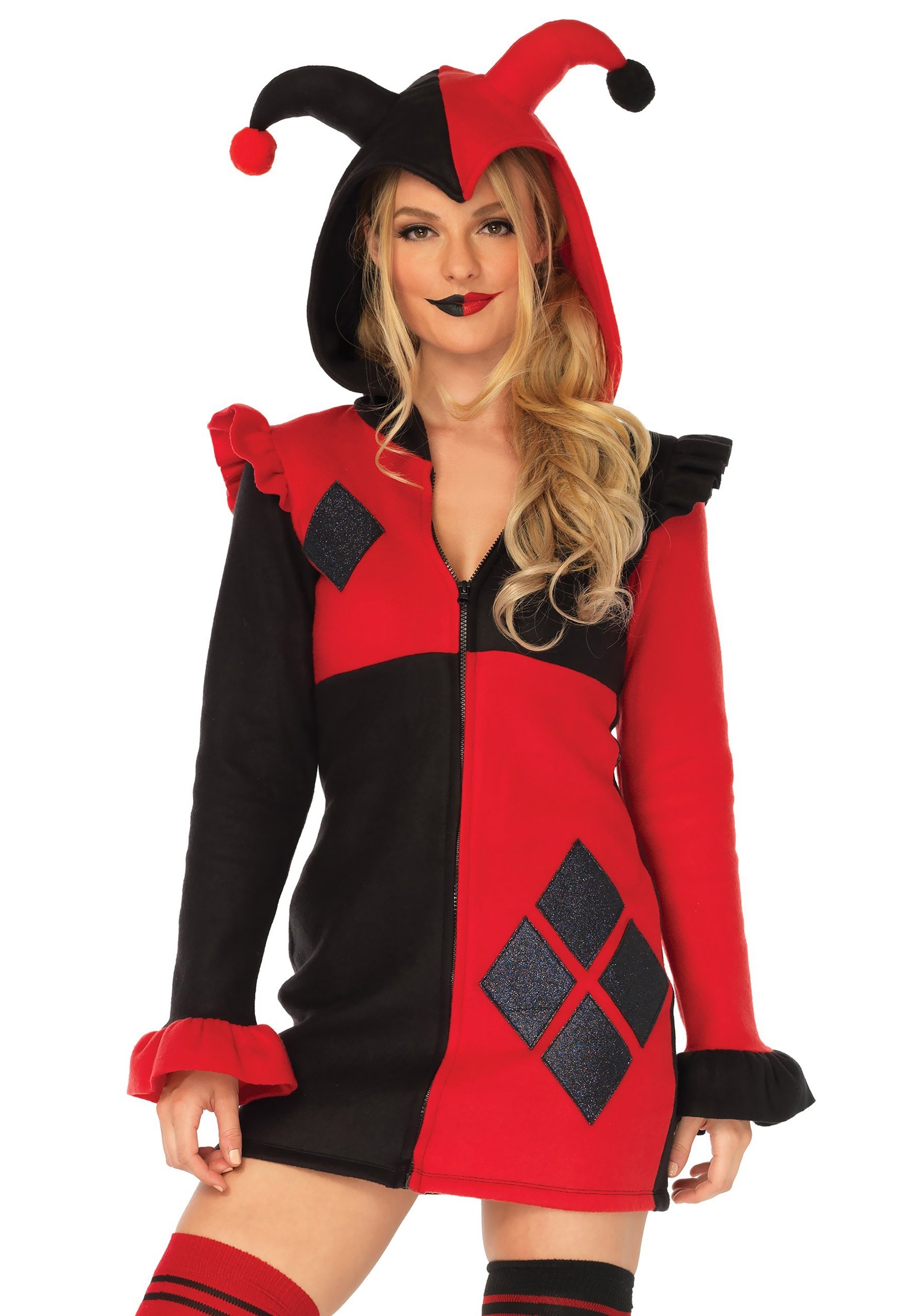 Cozy Harlequin Costume for Women | Adult Clown Costumes