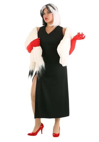 Women&#39;s Plus Size Prestige Cruella De Vil Stole Costume