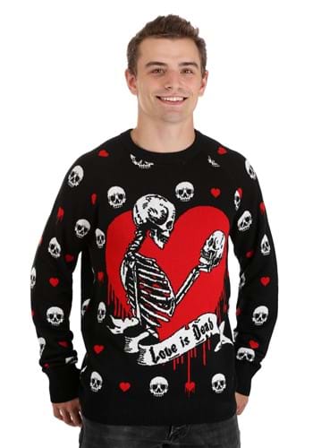 Love is Dead Valentine&#39;s Day Adult Sweater