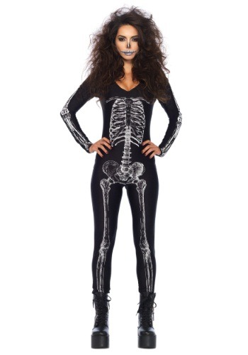Women&#39;s X-Ray Skeleton Catsuit Costume