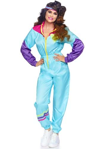 Women&#39;s Awesome 80s Ski Suit Costume