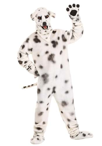 Adult Dalmatian Mascot Suit With Mouth Mover Mask