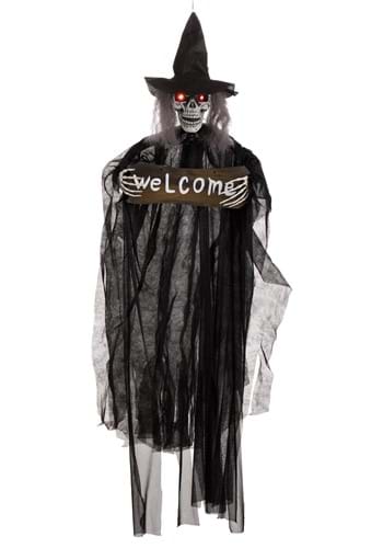 Hanging Witch Welcome Decoration