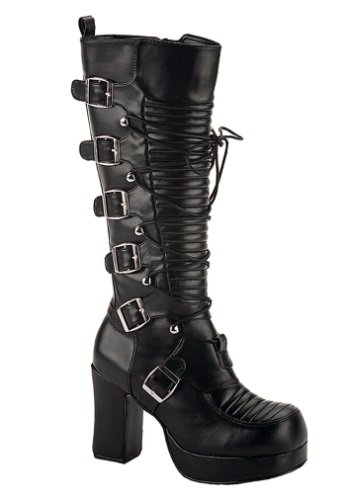 Women&#39;s Gothic Buckle Boots