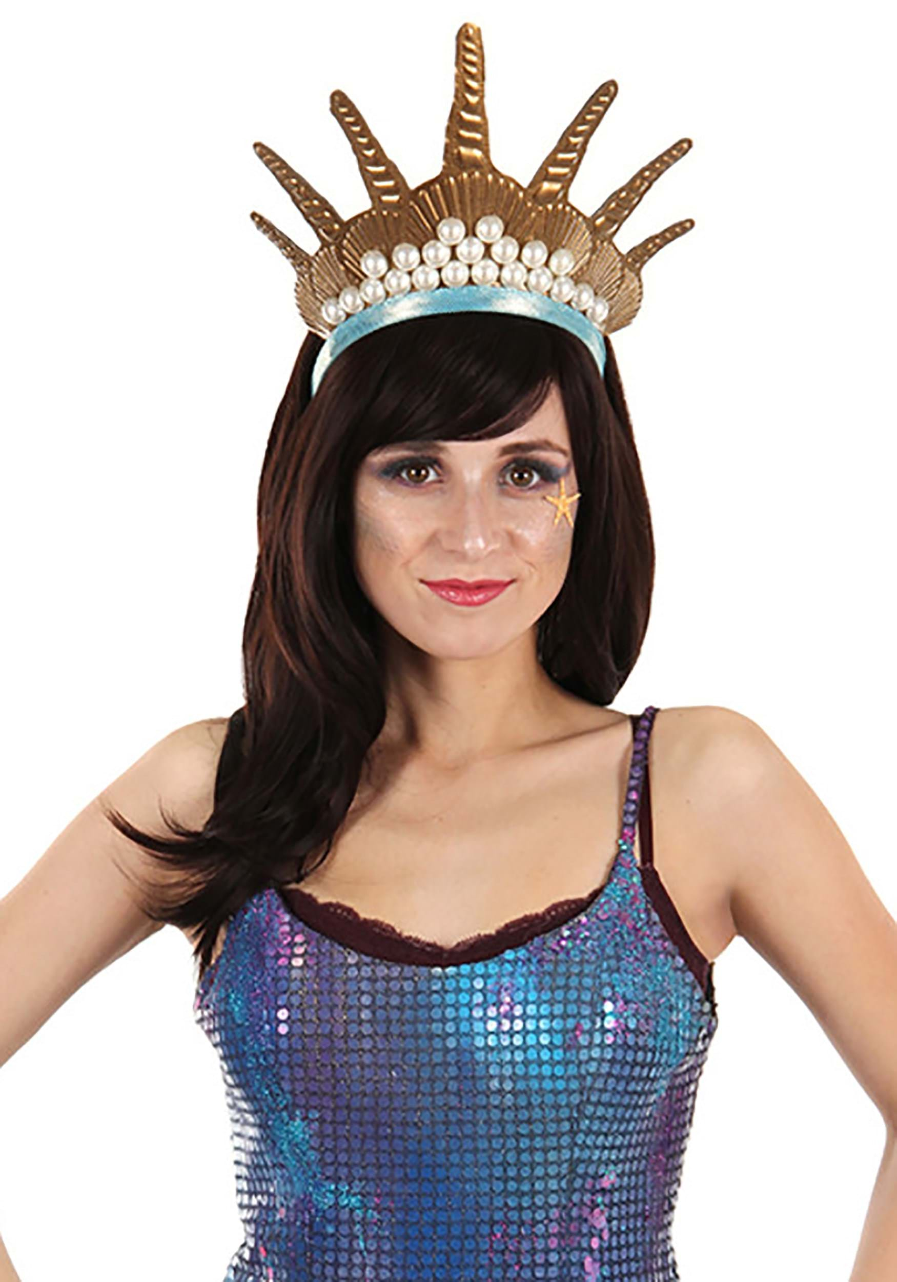 Mermaid Queen Crown Headband Costume Accessory