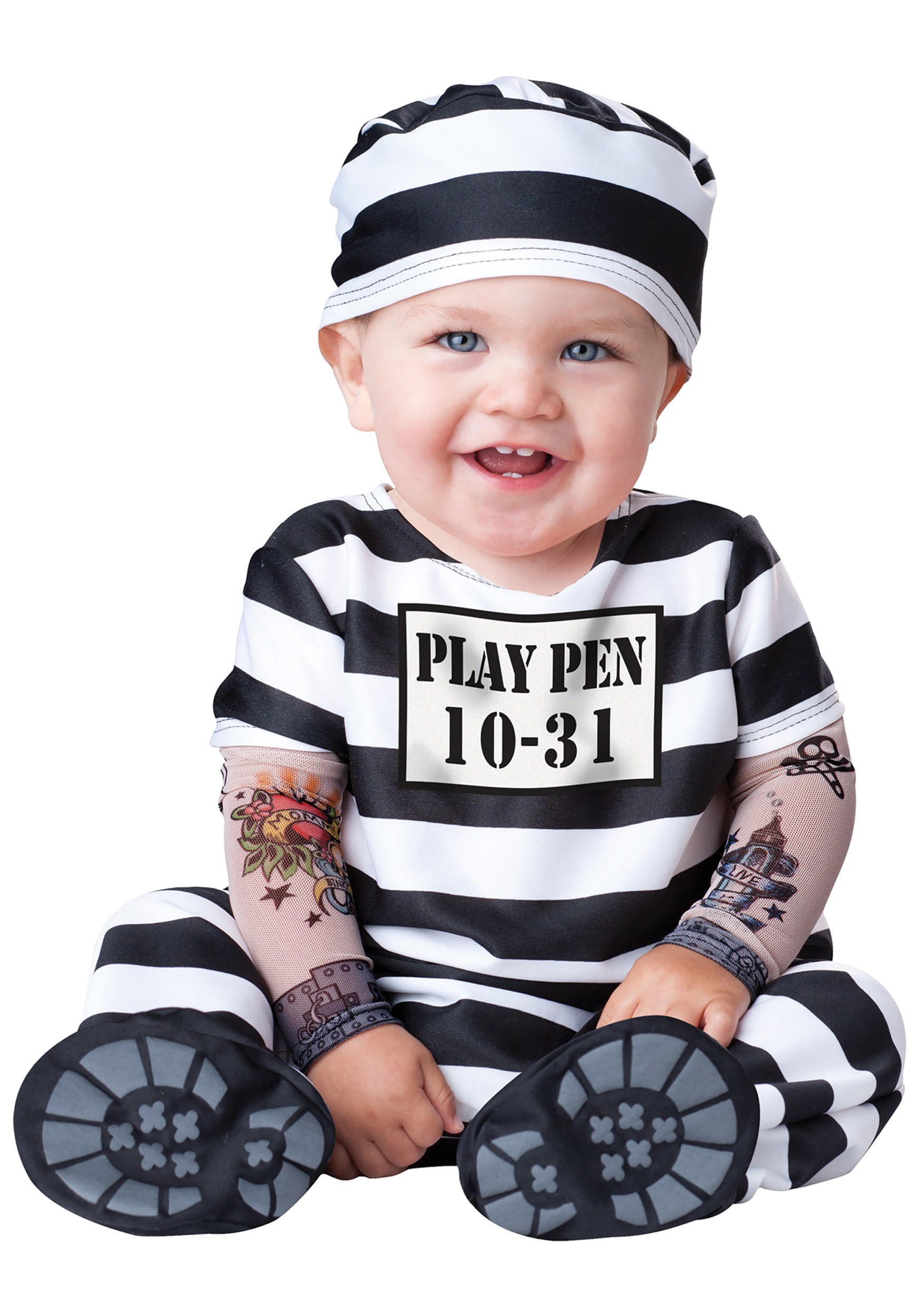 Infant Time Out Prisoner Costume | Baby Prisoner Costume