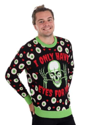 Eyes for You Valentines Day Sweater for Adults
